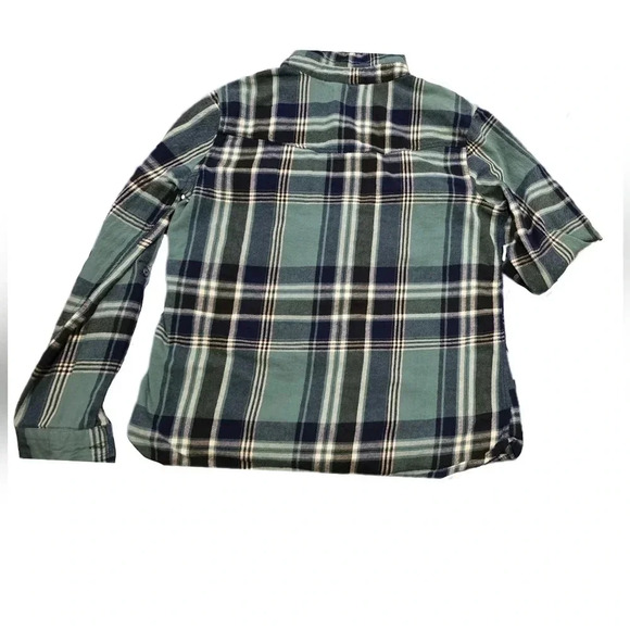 Justify, Size L, Teal and Black Roll-Tab Button-Down Shirt - Picture 13 of 14